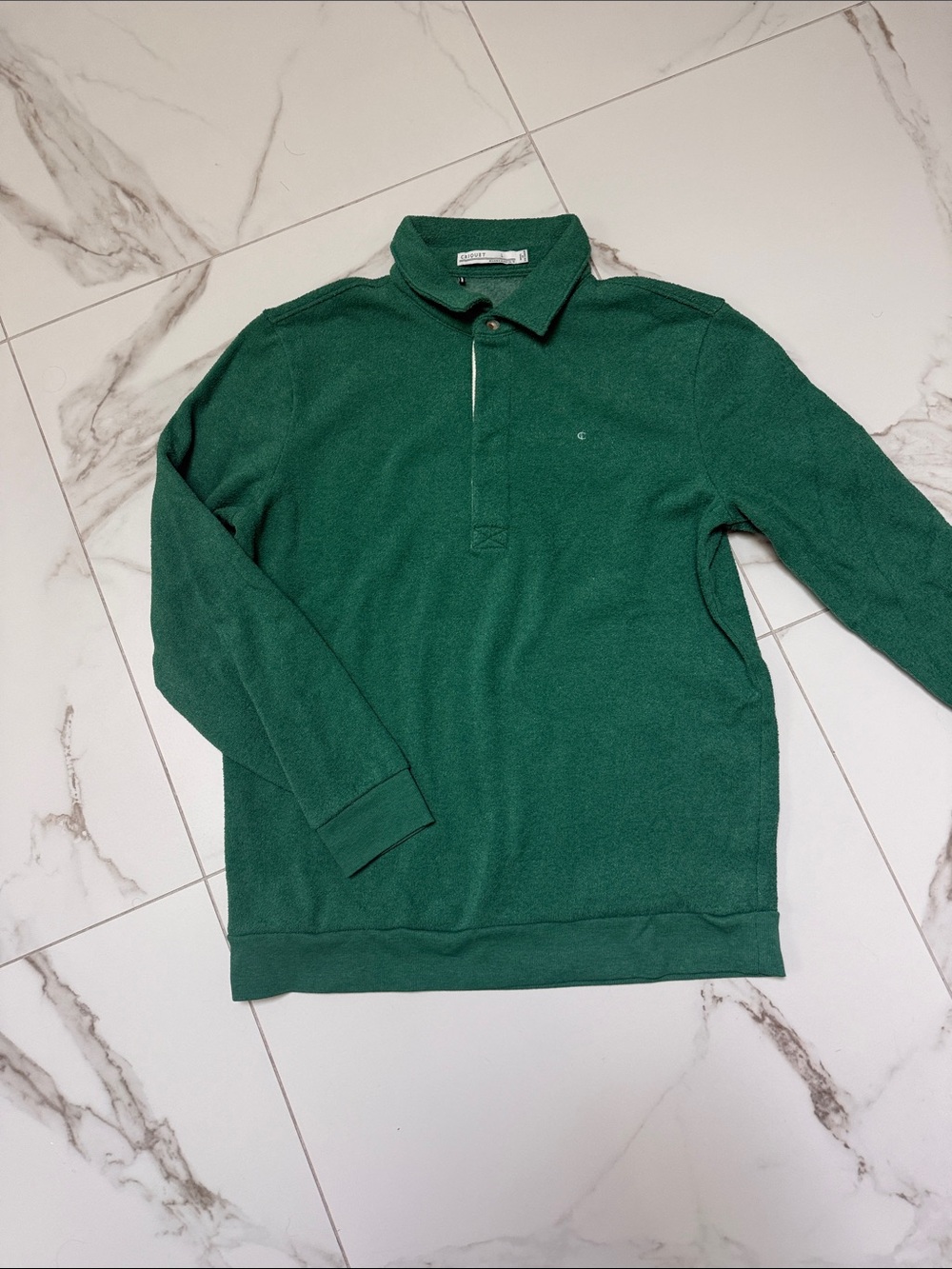 Criquet Forest Green Long-Sleeve Polo
